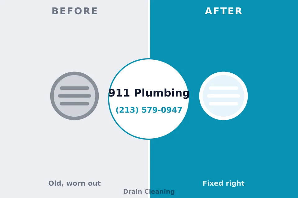 Before and after: plumbing repair Indian River Estates, FL